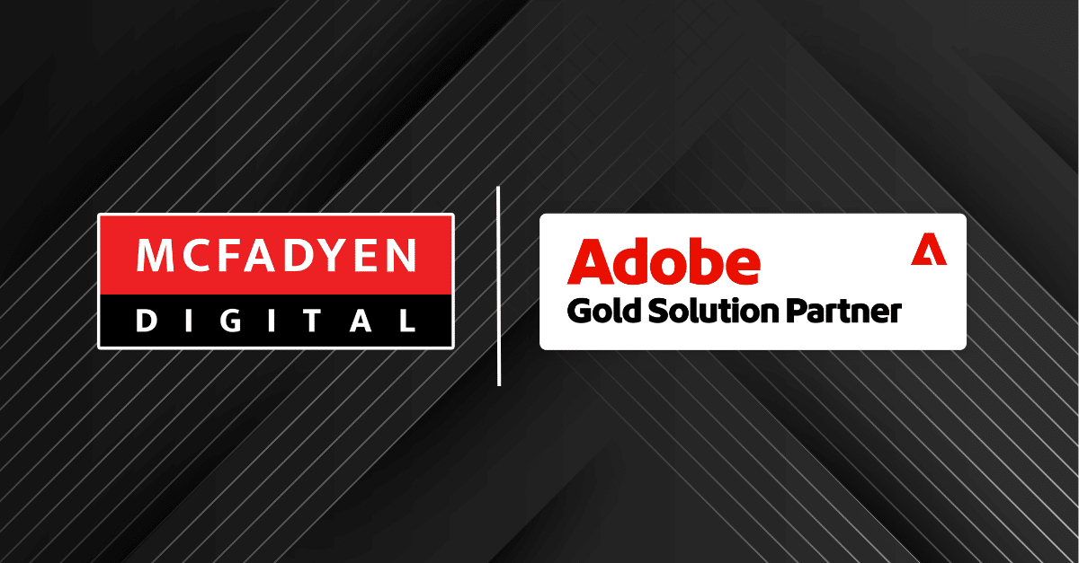 McFadyen Digital and Adobe Gold Solution Partner logos